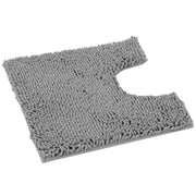 U-Shaped Toilet Bathroom Rug, 20x23, Light Grey